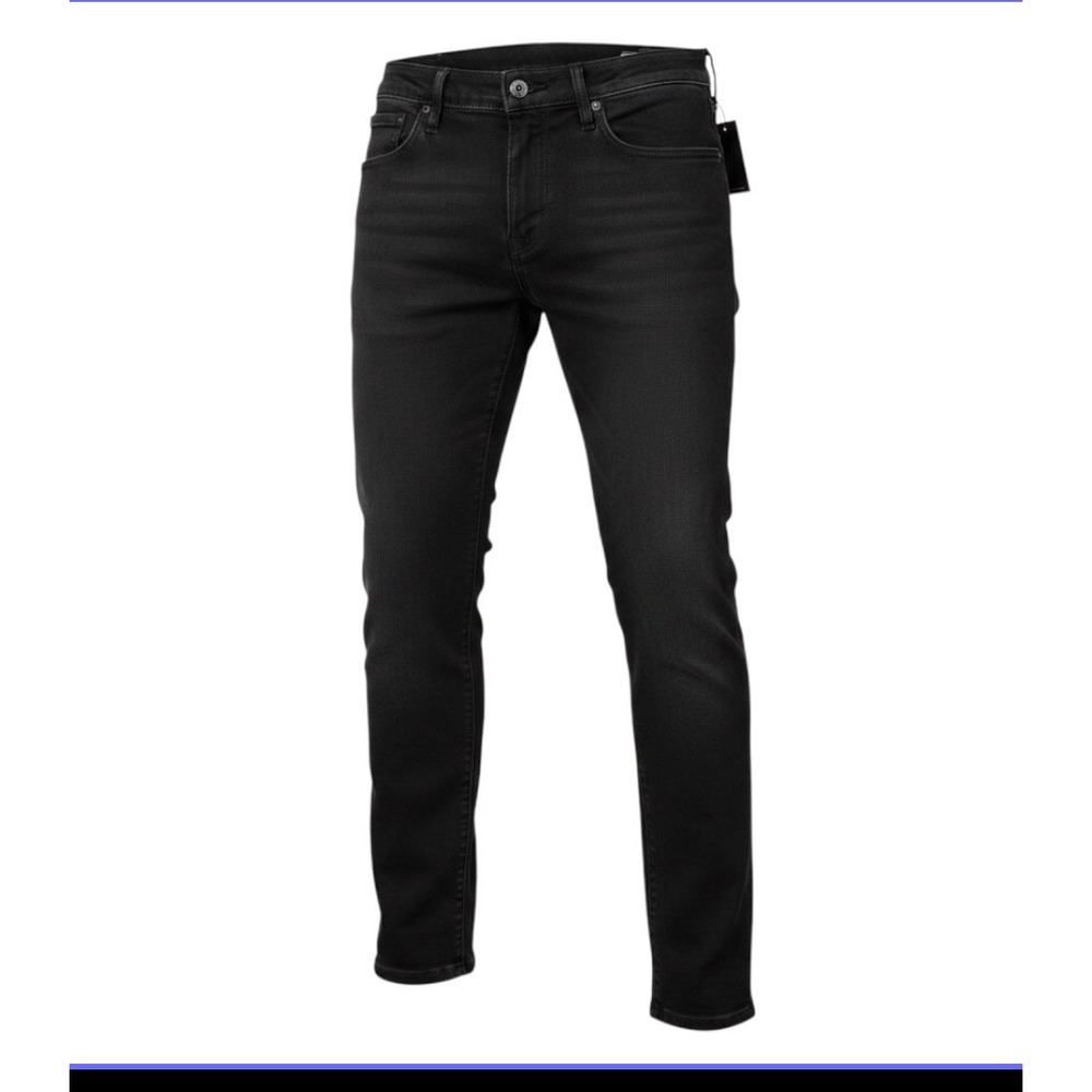 Bonobos Mens Athletic Fit Jeans Black Denim Pants 33x30 Solid Five Pocket